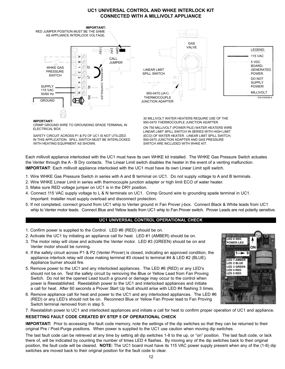 Tjernlund HS3,4,5 Series with UC1 Universal Control (Version X.06) 8504111 Rev C 07/05 User Manual | Page 15 / 18