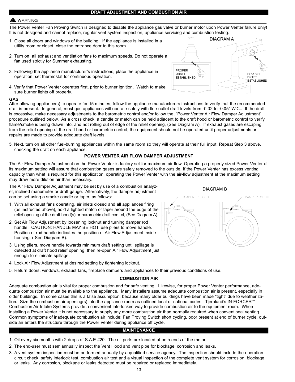 Tjernlund HS3,4,5 Series with UC1 Universal Control (Version X.06) 8504111 Rev C 07/05 User Manual | Page 16 / 18