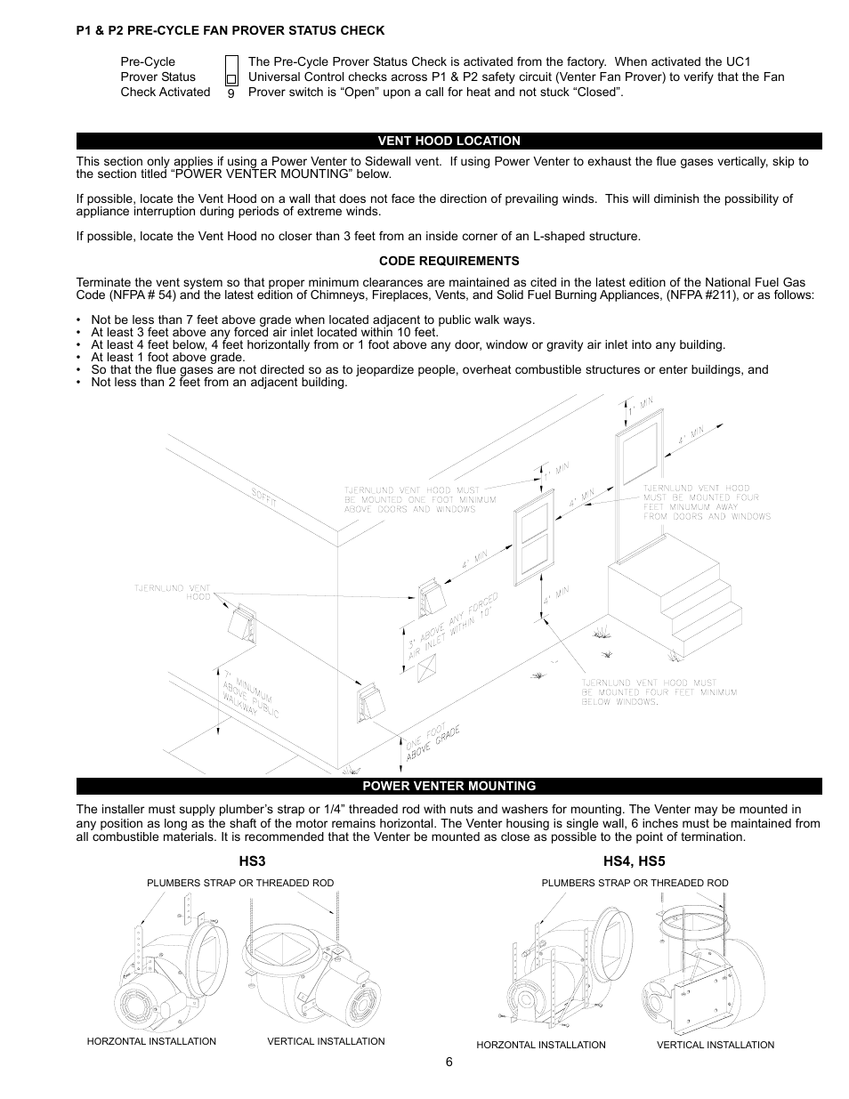 Tjernlund HS3,4,5 Series with UC1 Universal Control (Version X.06) 8504111 Rev C 07/05 User Manual | Page 9 / 18