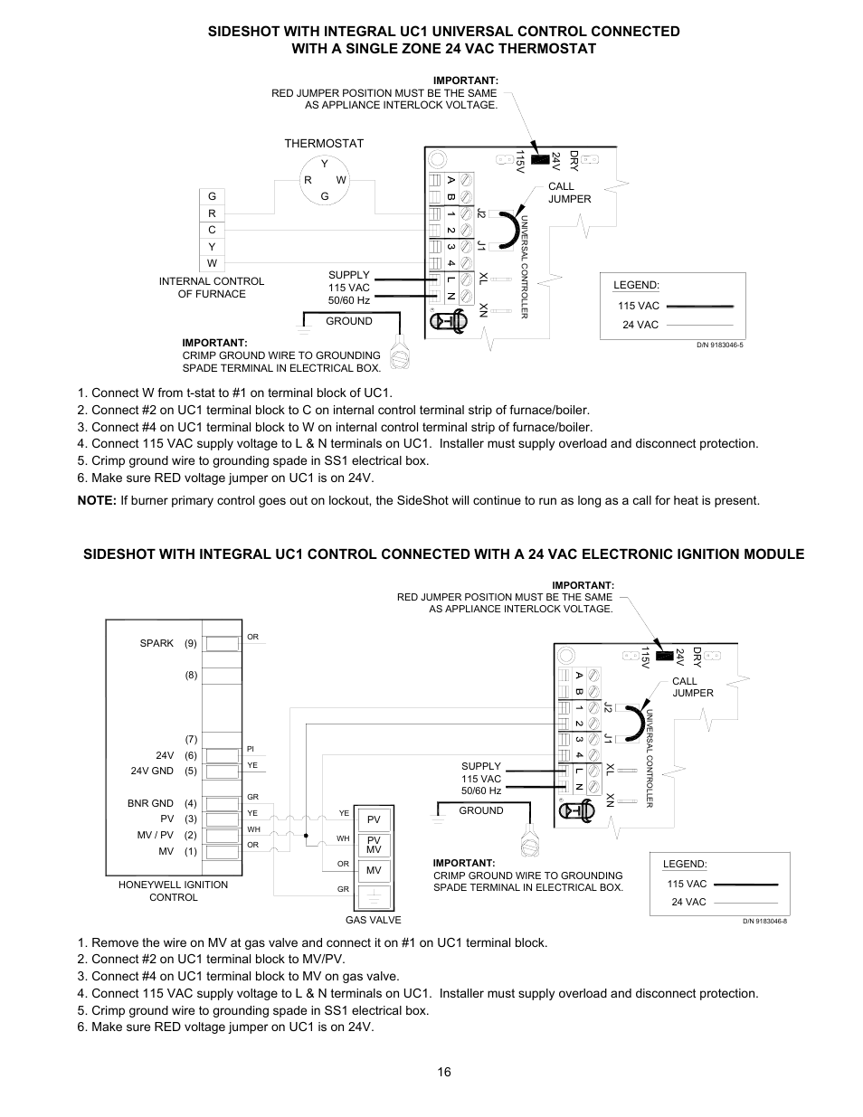 Tjernlund SS1 SideShot with UC1 Universal Control (Version X.06) 8504102 Rev D 07/05  User Manual | Page 19 / 26