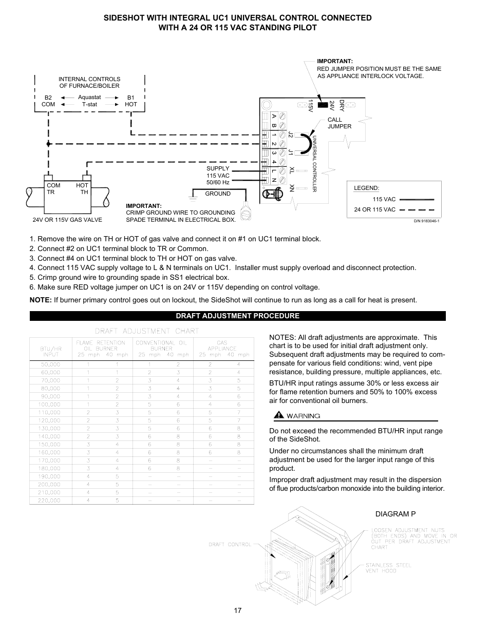 Tjernlund SS1 SideShot with UC1 Universal Control (Version X.06) 8504102 Rev D 07/05  User Manual | Page 20 / 26