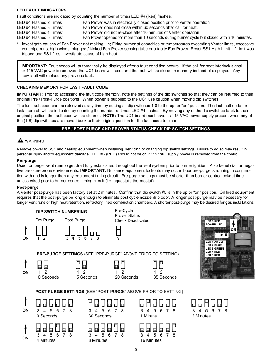 Tjernlund SS1 SideShot with UC1 Universal Control (Version X.06) 8504102 Rev D 07/05  User Manual | Page 8 / 26