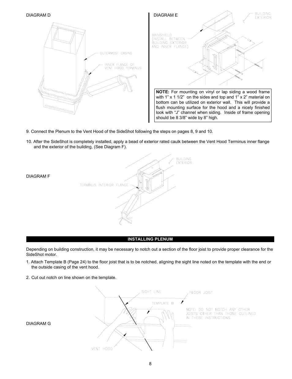 Tjernlund SS1 SideShot with UC1 Universal Control (Version X.04) 8504102 Rev C 02/04  User Manual | Page 9 / 24