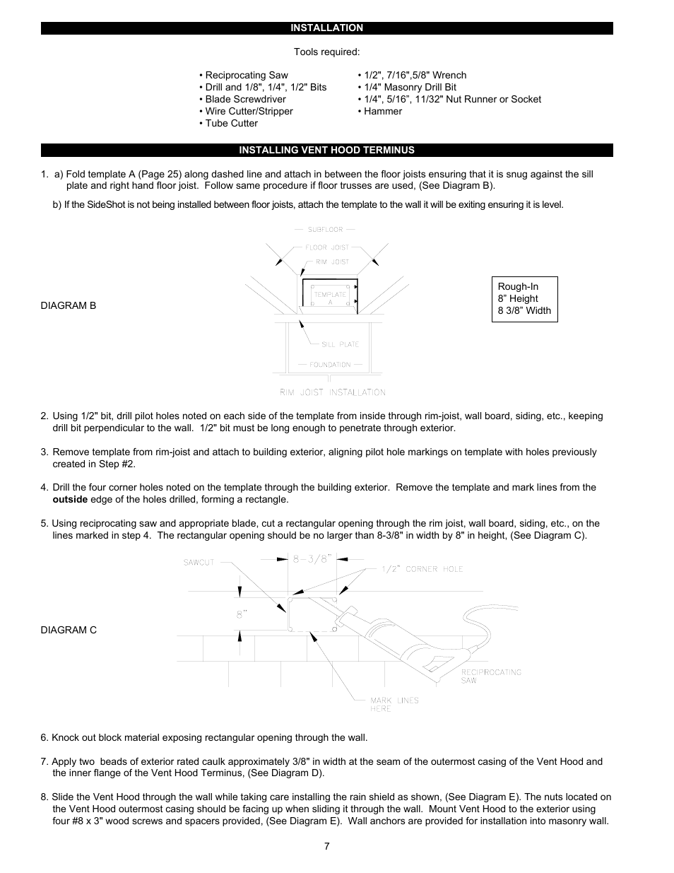 Tjernlund SS1C SideShot with UC1 Universal Control (Version X.06) 8504103 Rev D 07/05 User Manual | Page 10 / 26