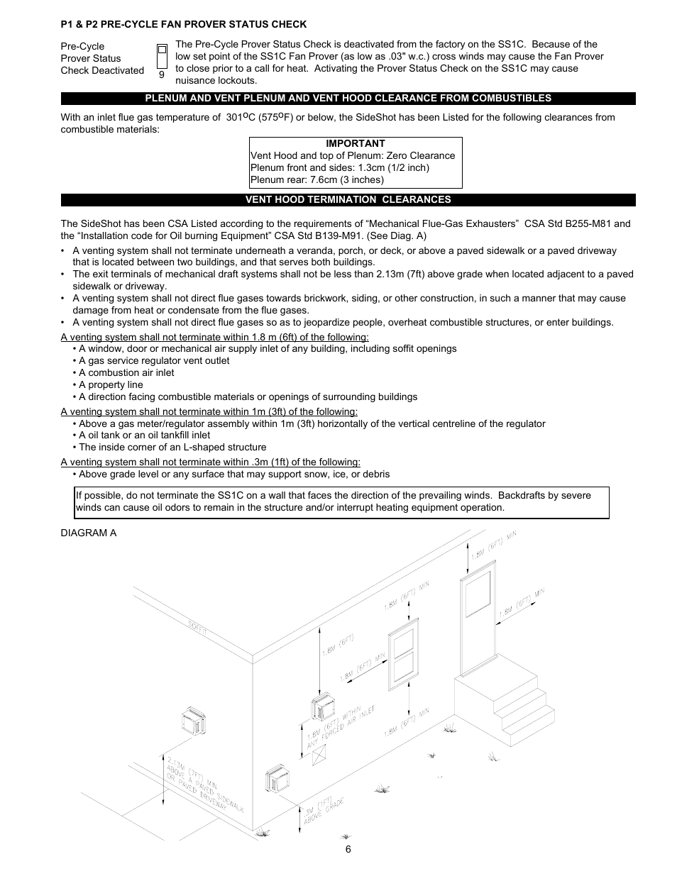 Tjernlund SS1C SideShot with UC1 Universal Control (Version X.06) 8504103 Rev D 07/05 User Manual | Page 9 / 26