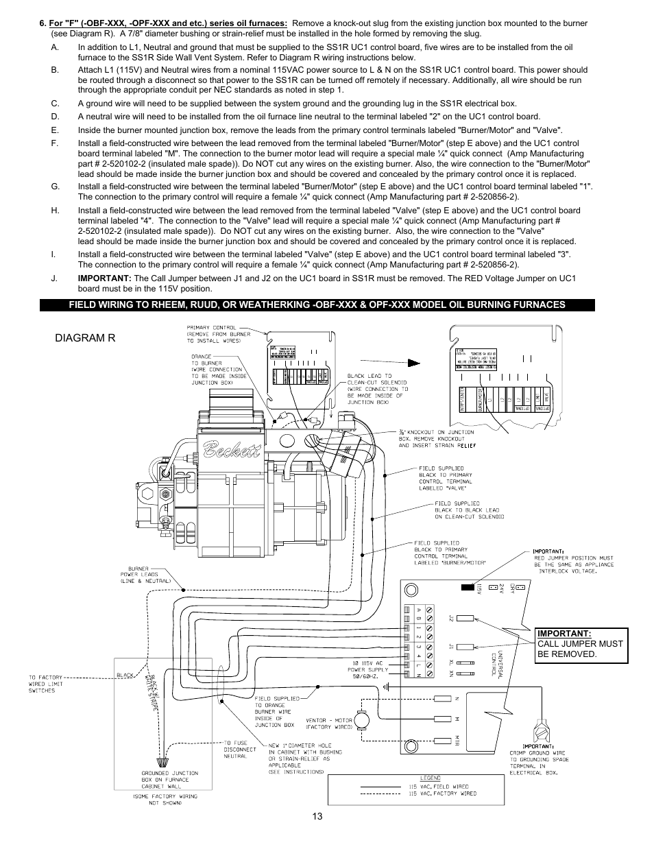 Tjernlund SS1R SideShot (Discontinued) with UC1 Universal Control (Version X.06) 8504117 Rev B 02/06 User Manual | Page 14 / 23