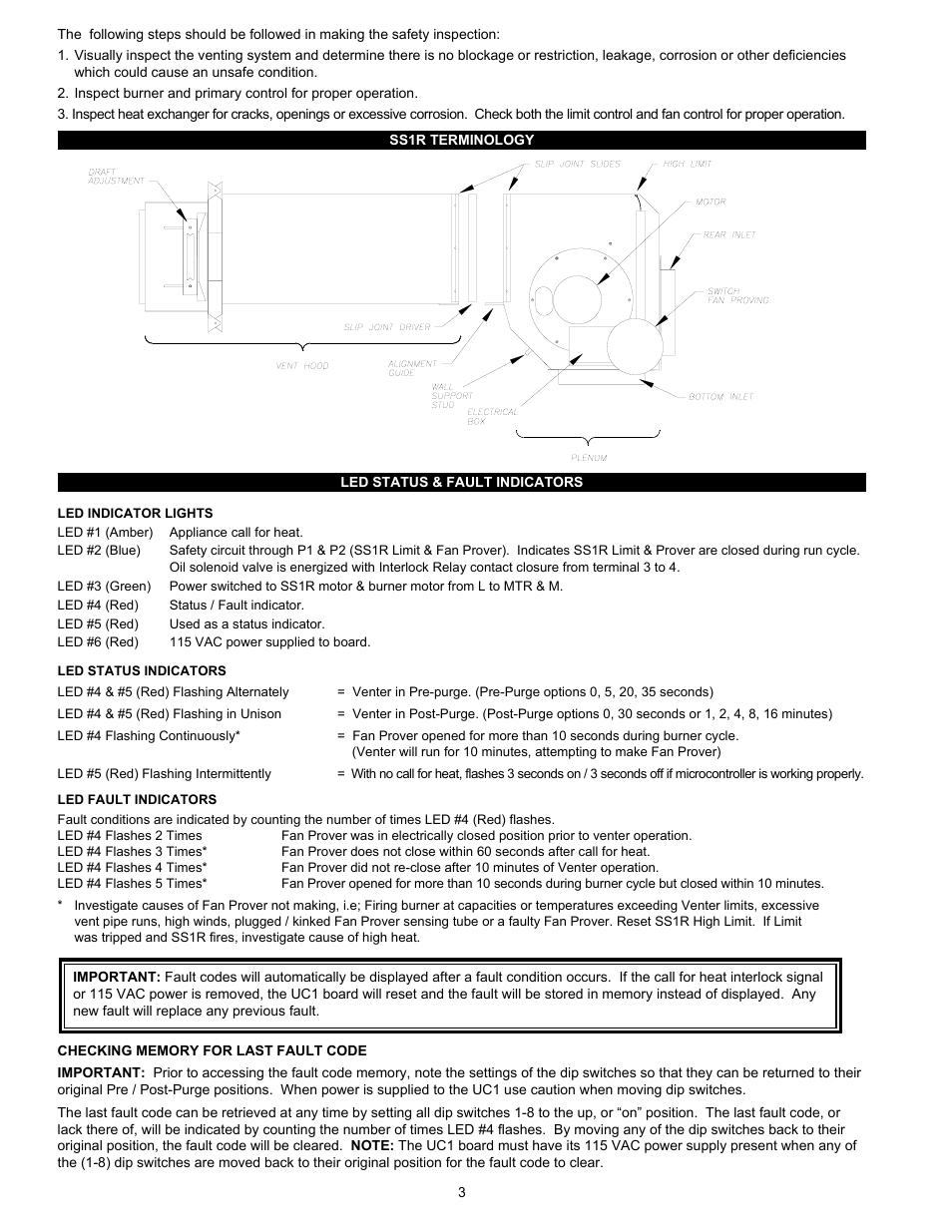 Tjernlund SS1R SideShot (Discontinued) with UC1 Universal Control (Version X.06) 8504117 Rev B 02/06 User Manual | Page 4 / 23