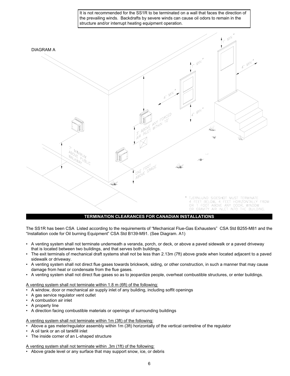 Tjernlund SS1R SideShot (Discontinued) with UC1 Universal Control (Version X.06) 8504117 Rev B 02/06 User Manual | Page 7 / 23