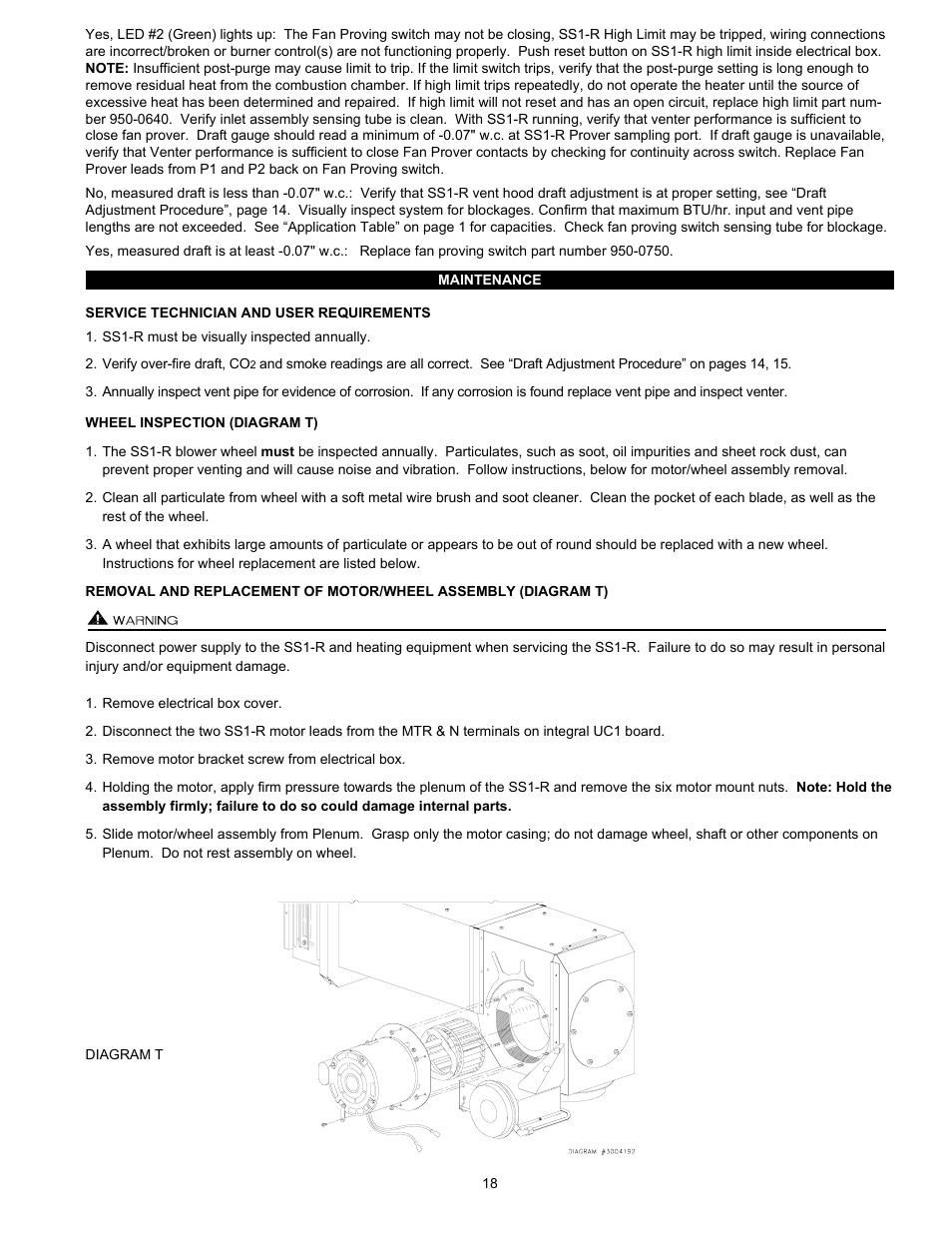 Tjernlund SS1R SideShot (Discontinued) with UC1 Universal Control (Version X.04) 8504117 Rev 02/04 User Manual | Page 19 / 20