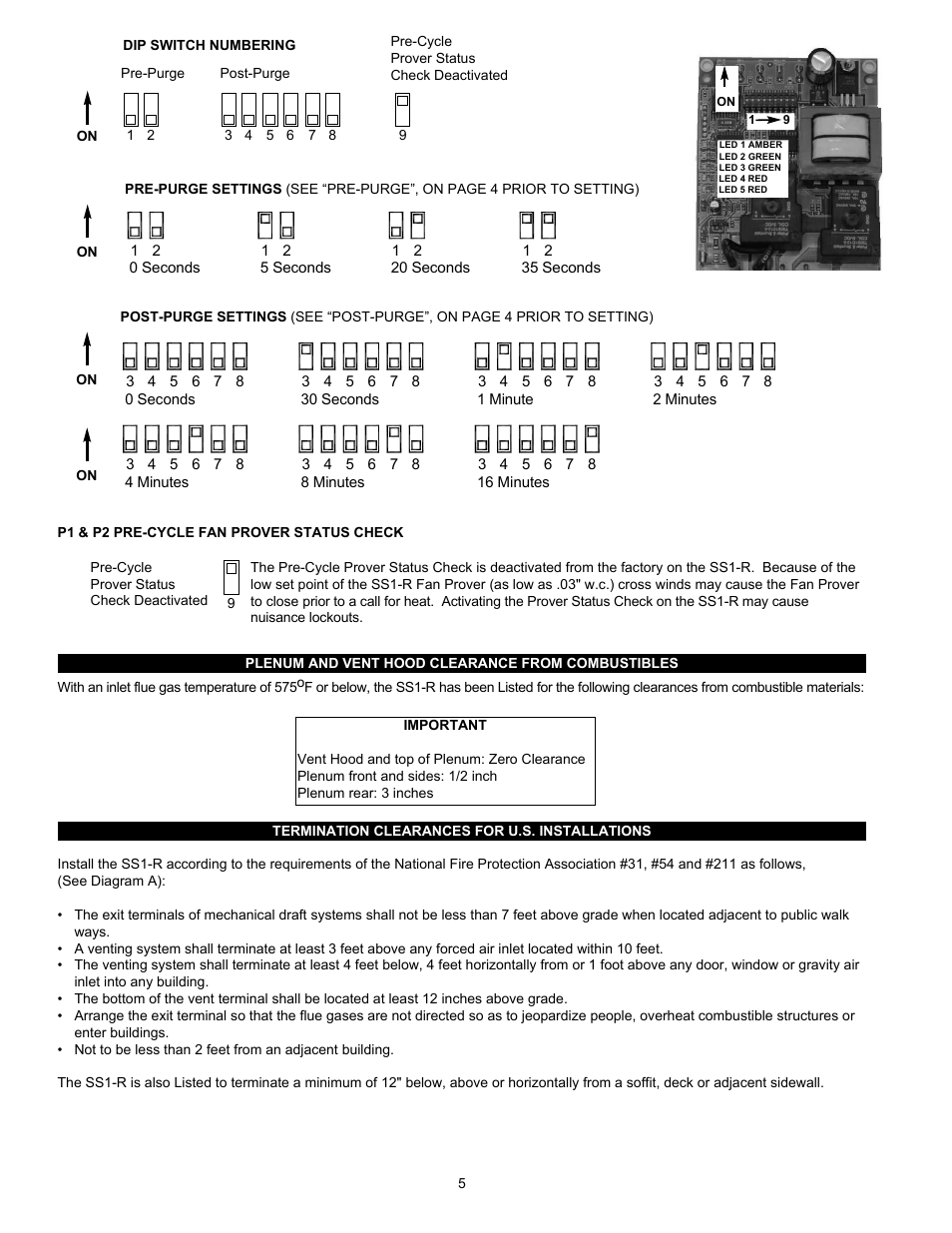 Tjernlund SS1R SideShot (Discontinued) with UC1 Universal Control (Version X.04) 8504117 Rev 02/04 User Manual | Page 6 / 20