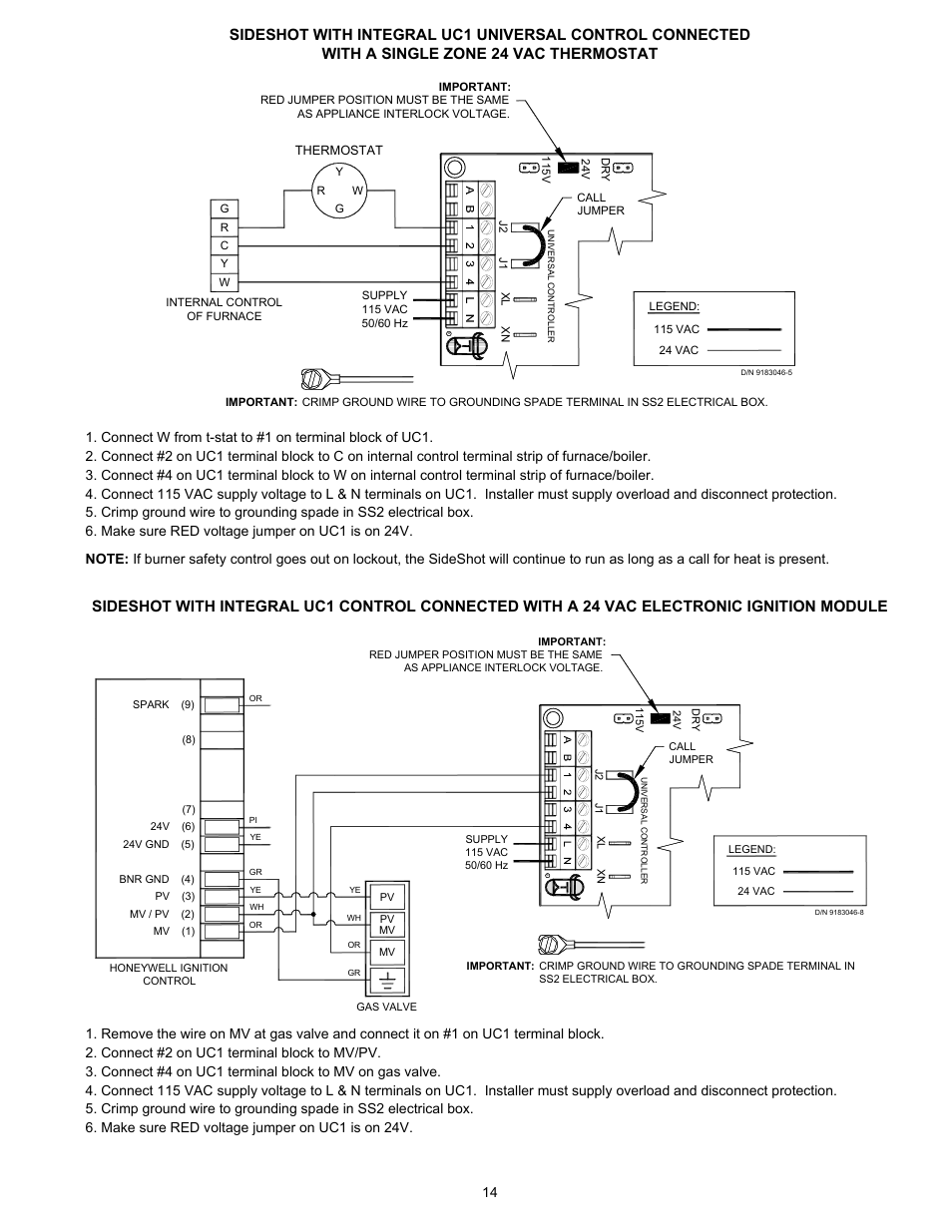 Tjernlund SS2 SideShot with UC1 Universal Control (Version X.06) 8504105 Rev C 07/05 User Manual | Page 17 / 22