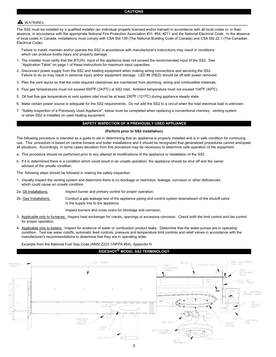 Tjernlund SS2 SideShot with UC1 Universal Control (Version X.06) 8504105 Rev C 07/05 User Manual | Page 6 / 22