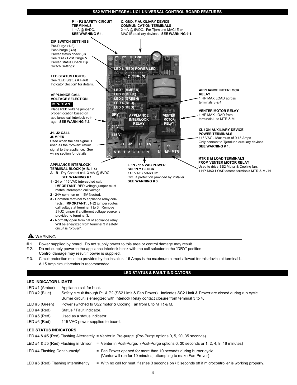 Tjernlund SS2 SideShot with UC1 Universal Control (Version X.06) 8504105 Rev C 07/05 User Manual | Page 7 / 22