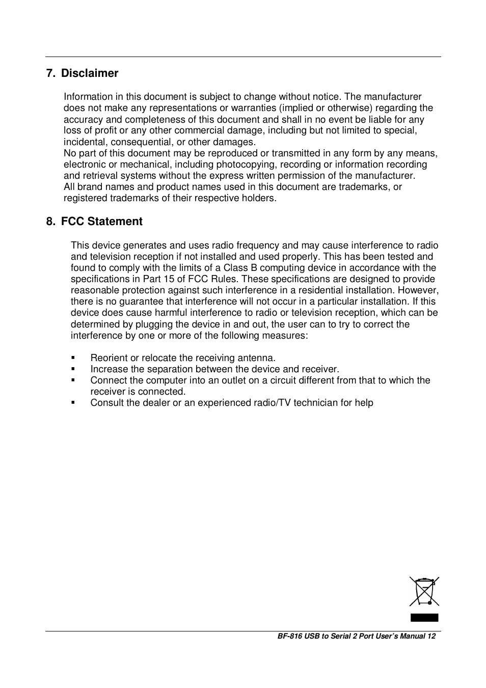 Bafo Technologies BF-816 User Manual | Page 12 / 12