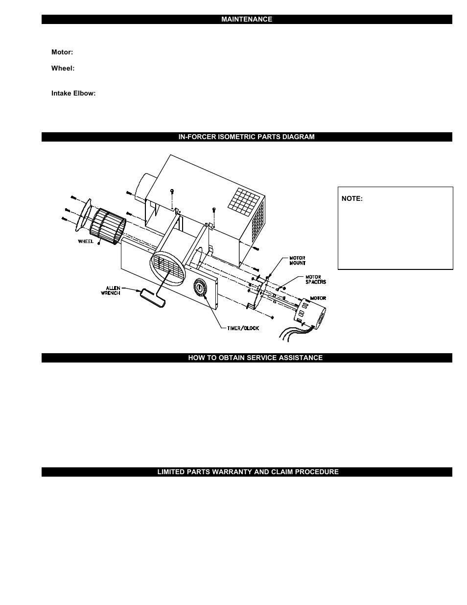 Tjernlund PAI-2T Fresh Air In-Forcer (Discontinued) 8504039 Rev A 06/00 User Manual | Page 11 / 15
