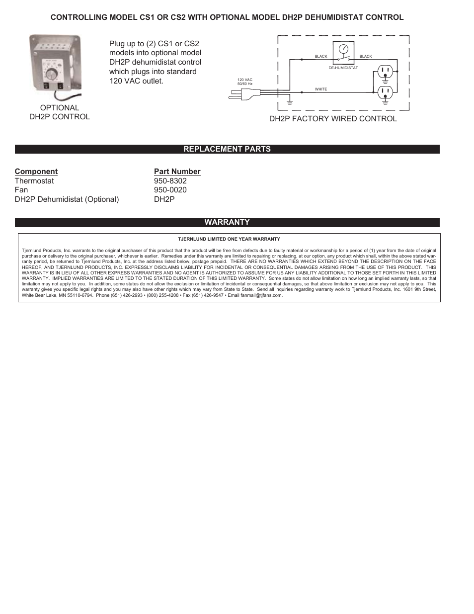 Tjernlund CS2 Crawl Space Intake Fans 8504176 User Manual | Page 4 / 4