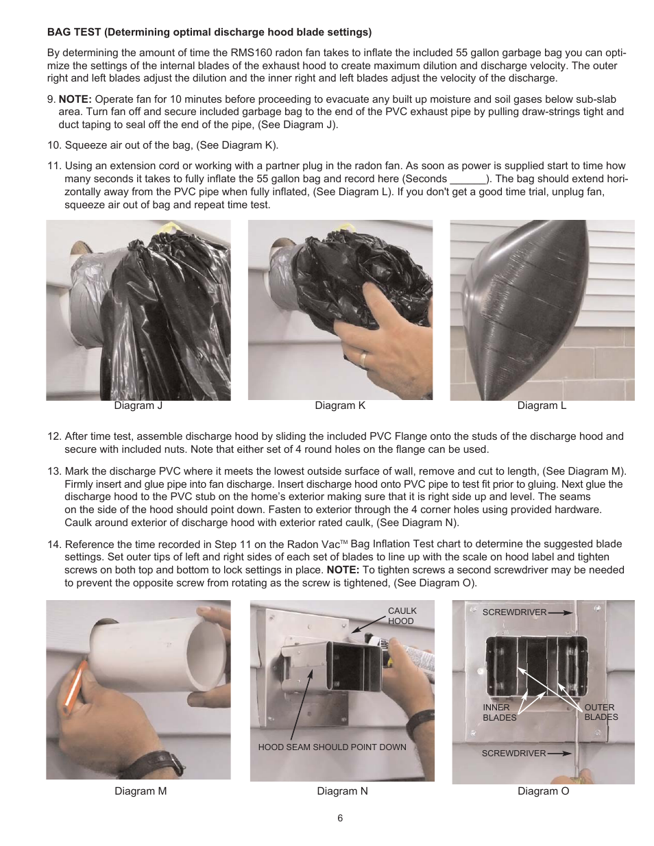Tjernlund RMS160 Radon Vac 8504183 User Manual | Page 6 / 7