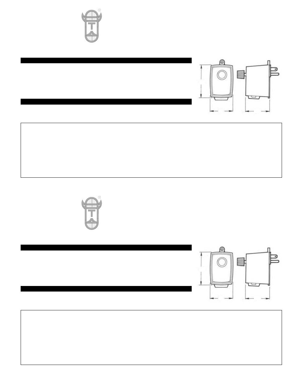 Tjernlund SCP Plug-in Speed Control 8504159 User Manual | 1 page