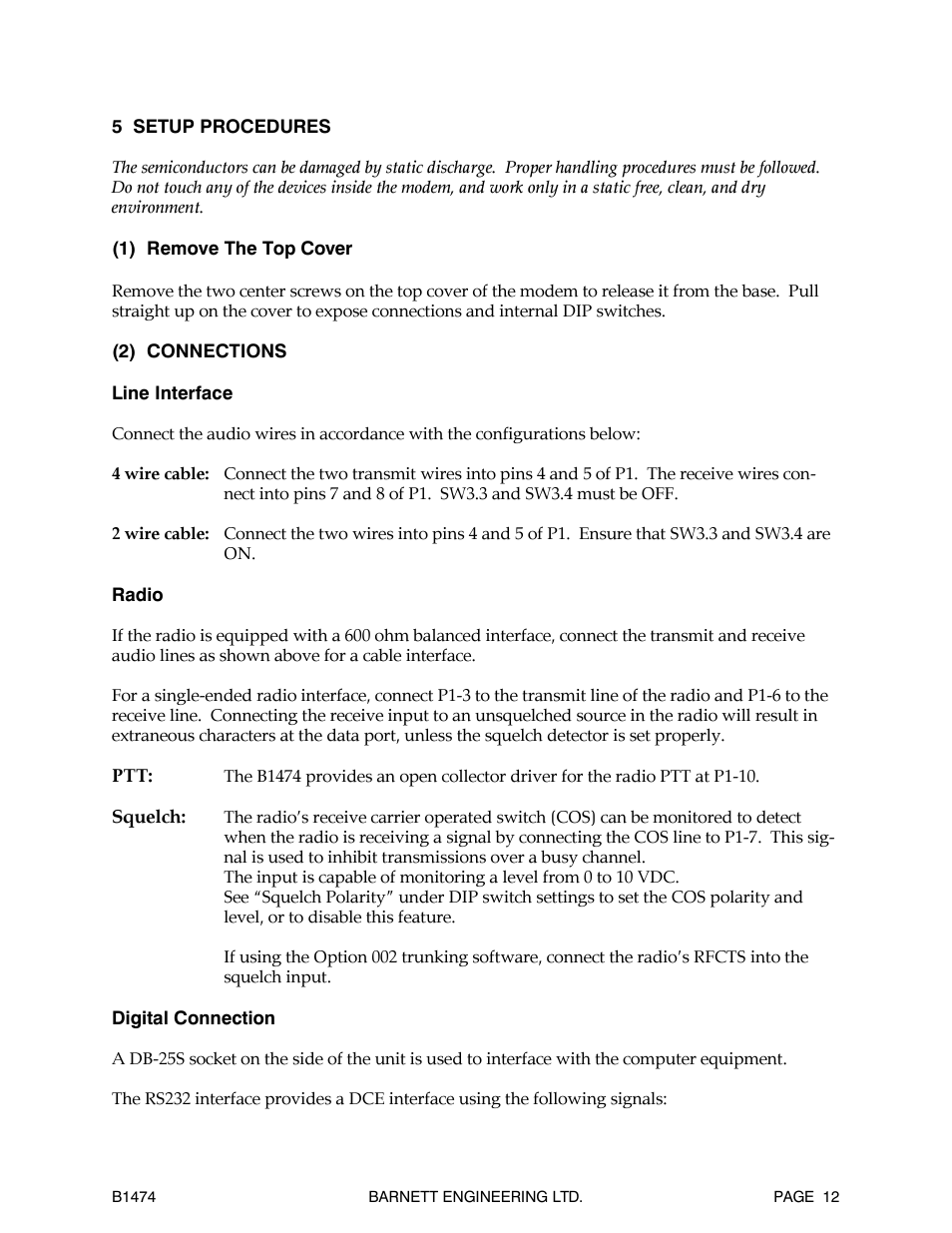 Barnett Engineering B1474 User Manual | Page 13 / 26