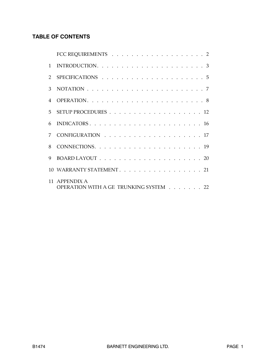 Barnett Engineering B1474 User Manual | Page 2 / 26