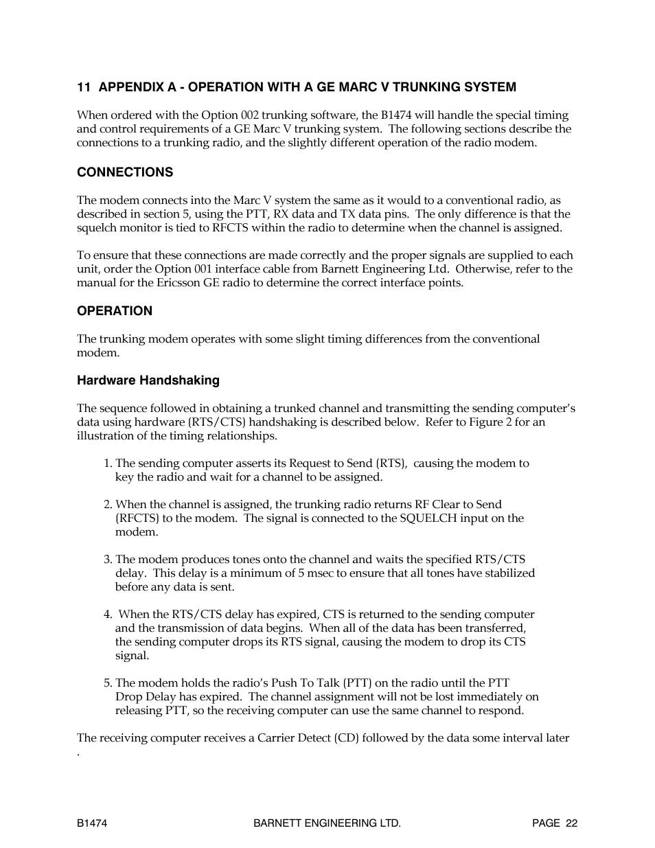 Barnett Engineering B1474 User Manual | Page 23 / 26