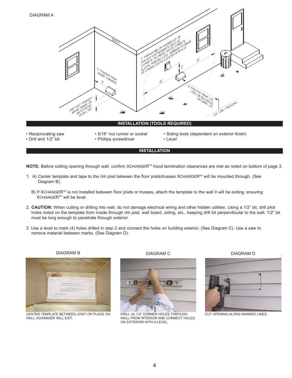 Tjernlund X2D XCHANGER Reversible Basement Fan 8504164 Rev C 07/14 User Manual | Page 5 / 8