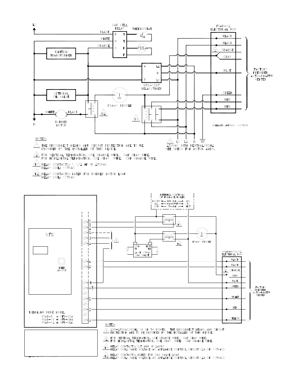 Tjernlund Auto-Draft FSAD & VSAD Series Inducers 8504090 Rev 11/00 User Manual | Page 15 / 20