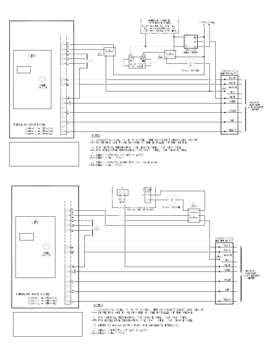 Tjernlund Auto-Draft FSAD & VSAD Series Inducers 8504090 Rev 11/00 User Manual | Page 16 / 20