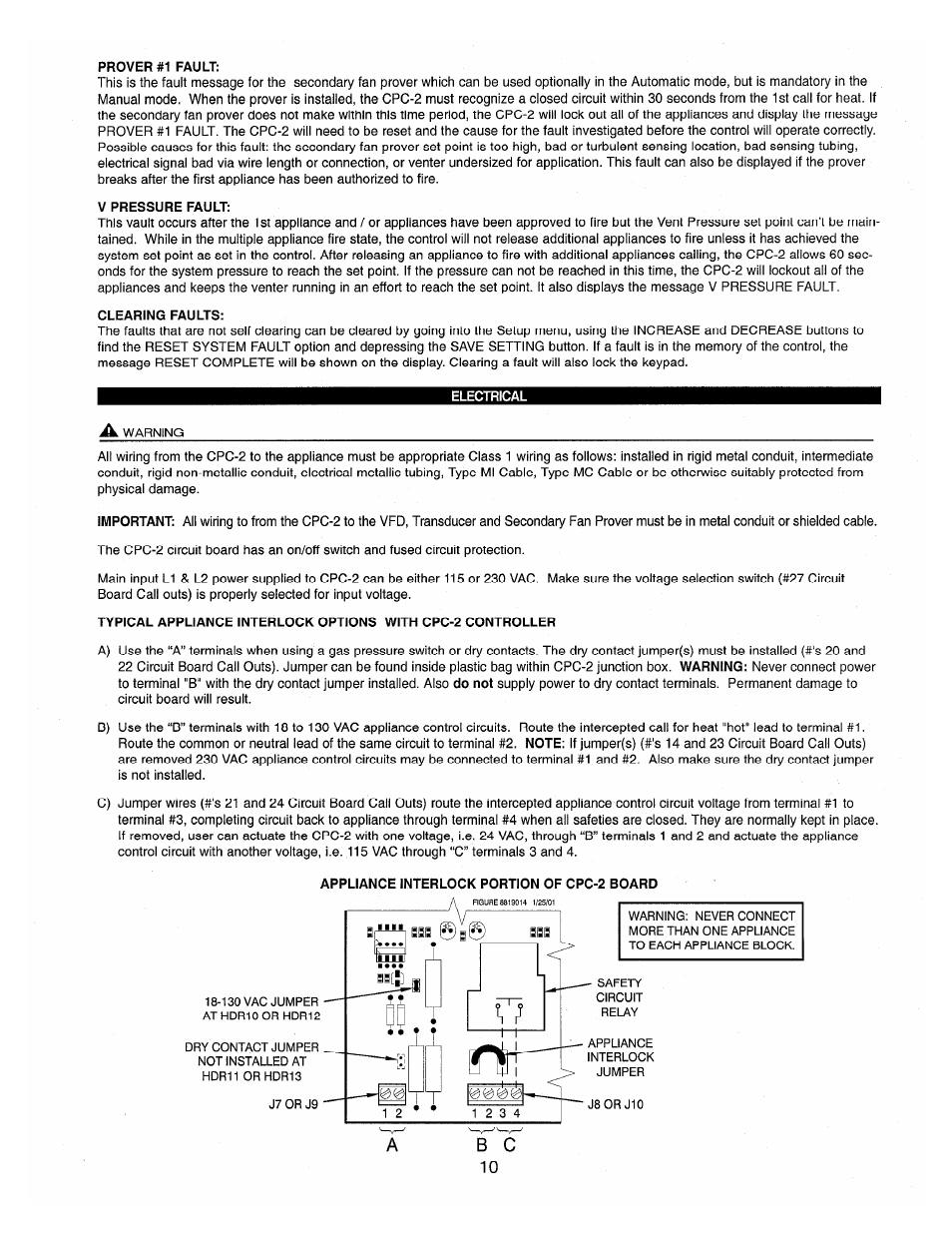 Tjernlund CPC-2 Constant Pressure Controller (Discontinued) 8504091 Rev A 03/01 User Manual | Page 13 / 17