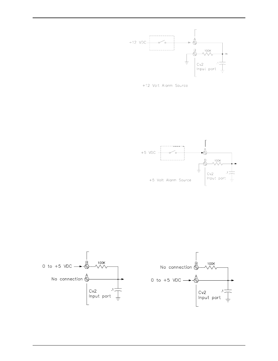 12 volt signal, 5 volt signal, Analog input (advanced mode) | Barnett Engineering PRO TALK CV2 User Manual | Page 19 / 61