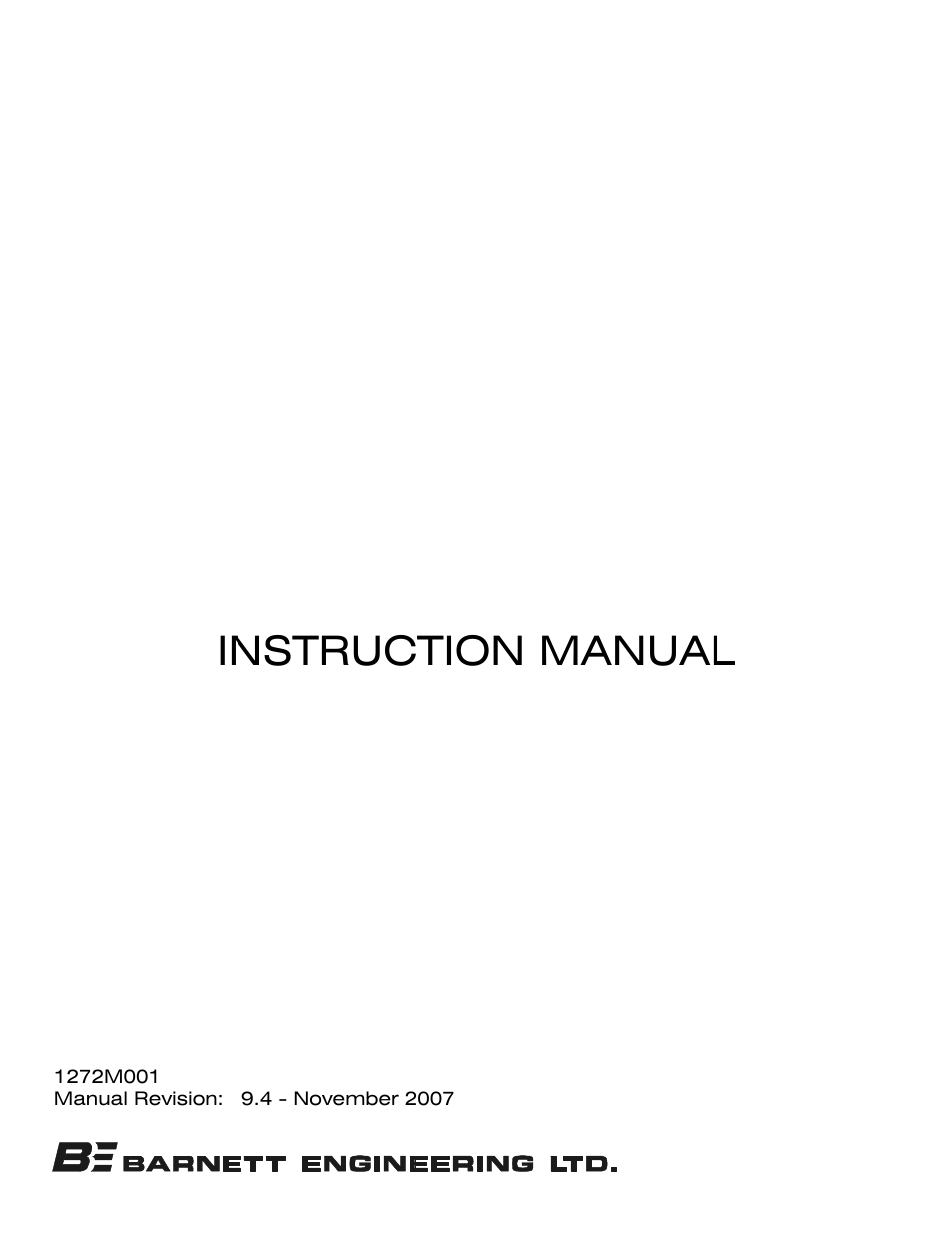 Instruction manual | Barnett Engineering PRO TALK CV2 User Manual | Page 2 / 61