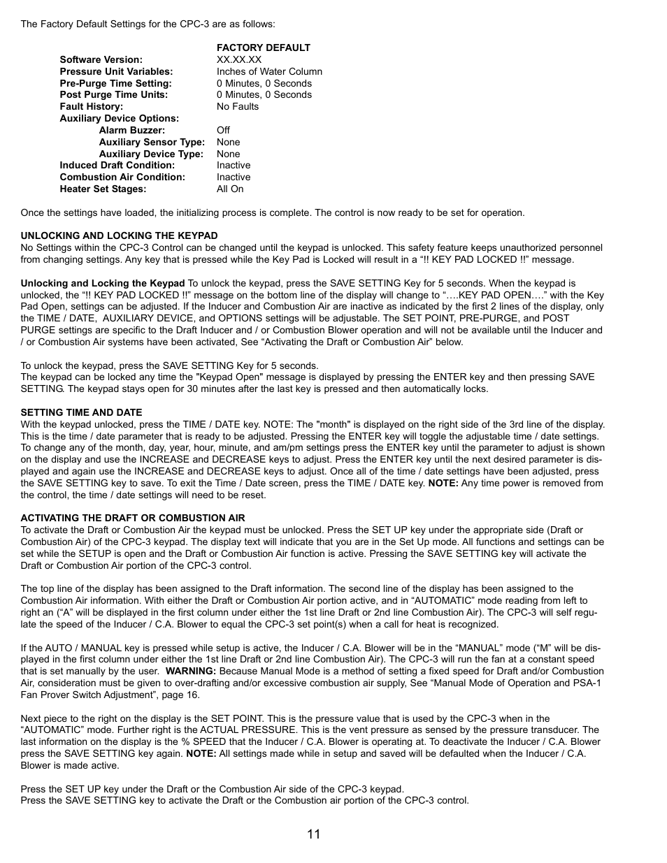 Tjernlund CPC-3 Constant Pressure Controller Startup Manual 8504125 User Manual | Page 12 / 18