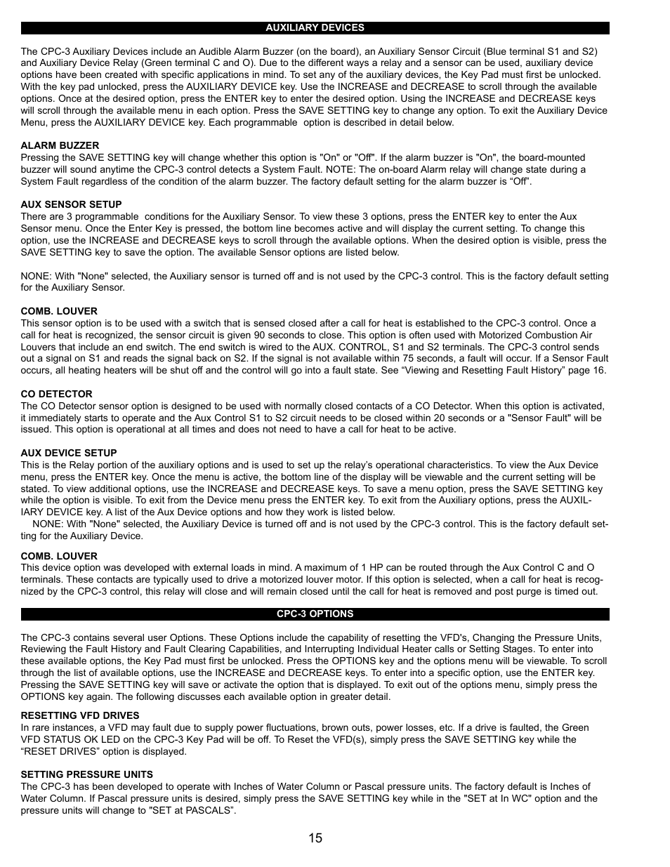 Tjernlund CPC-3 Constant Pressure Controller Startup Manual 8504125 User Manual | Page 16 / 18