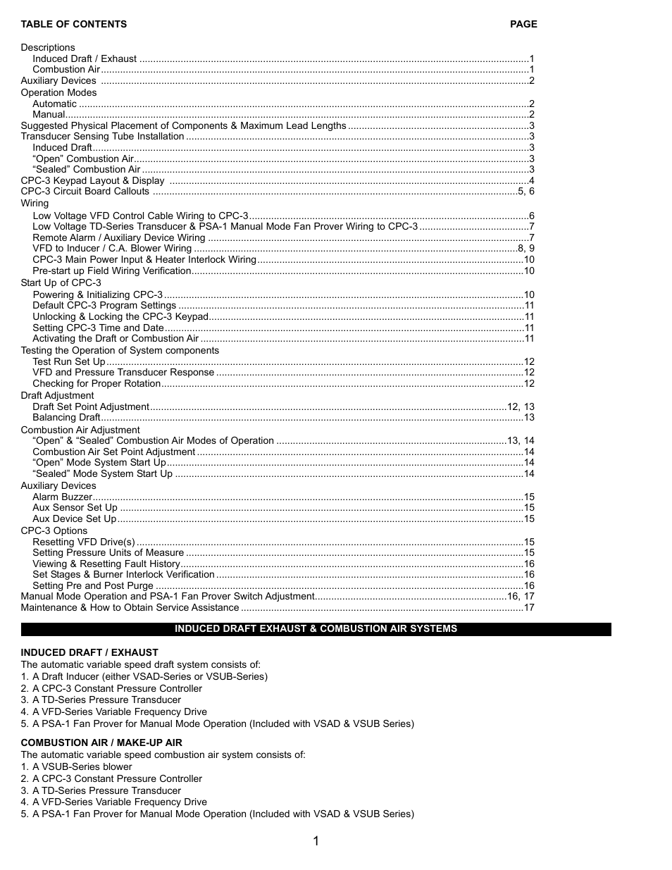 Tjernlund CPC-3 Constant Pressure Controller Startup Manual 8504125 User Manual | Page 2 / 18