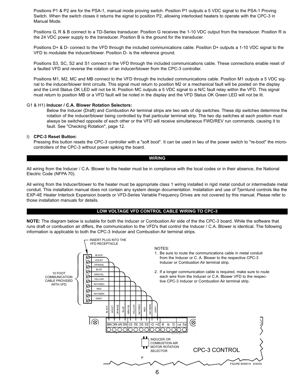 Cpc-3 control | Tjernlund CPC-3 Constant Pressure Controller Startup Manual 8504125 User Manual | Page 7 / 18