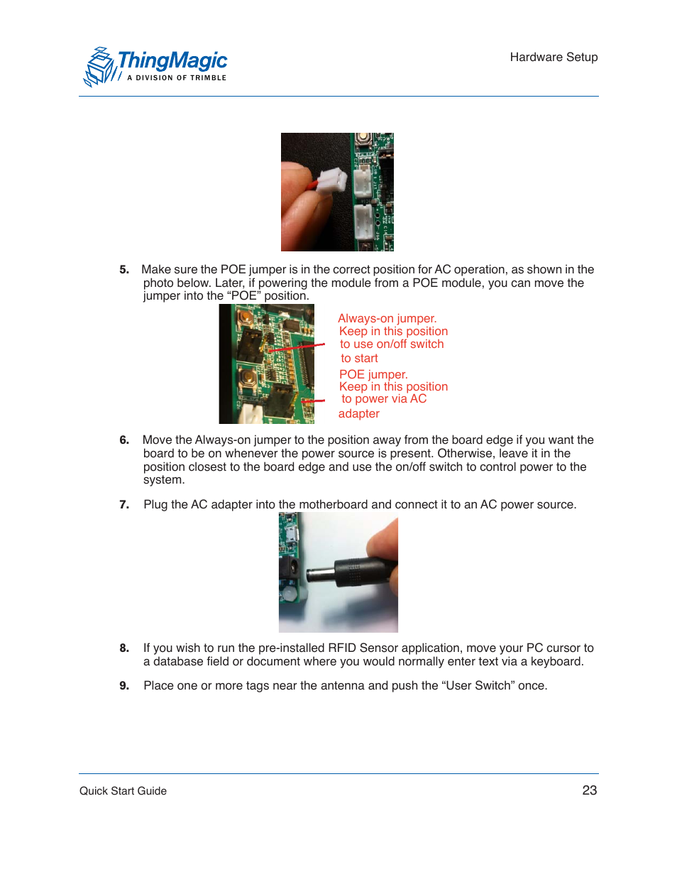 ThingMagic Mercury xPRESS Platform v1.7 User Manual | Page 23 / 144