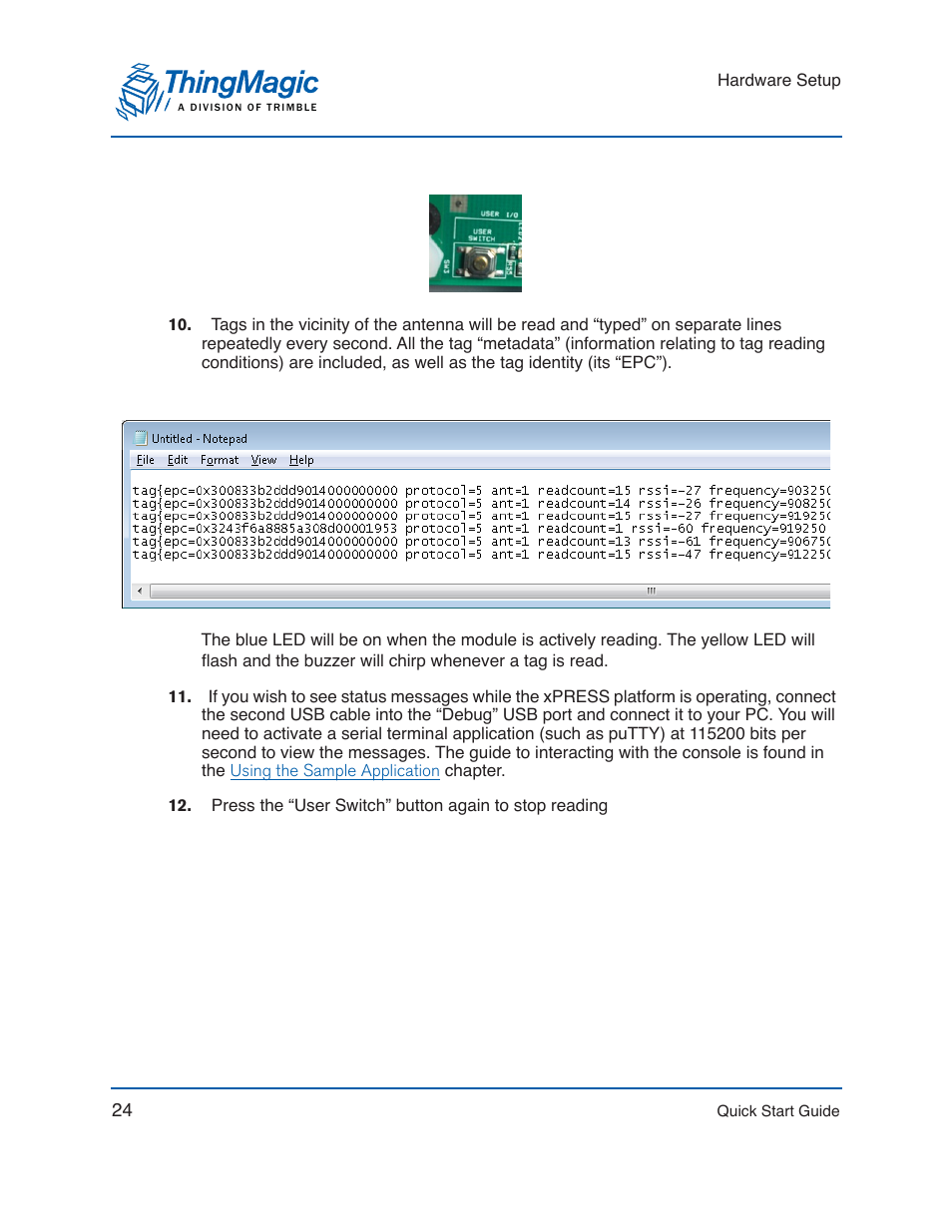 ThingMagic Mercury xPRESS Platform v1.7 User Manual | Page 24 / 144