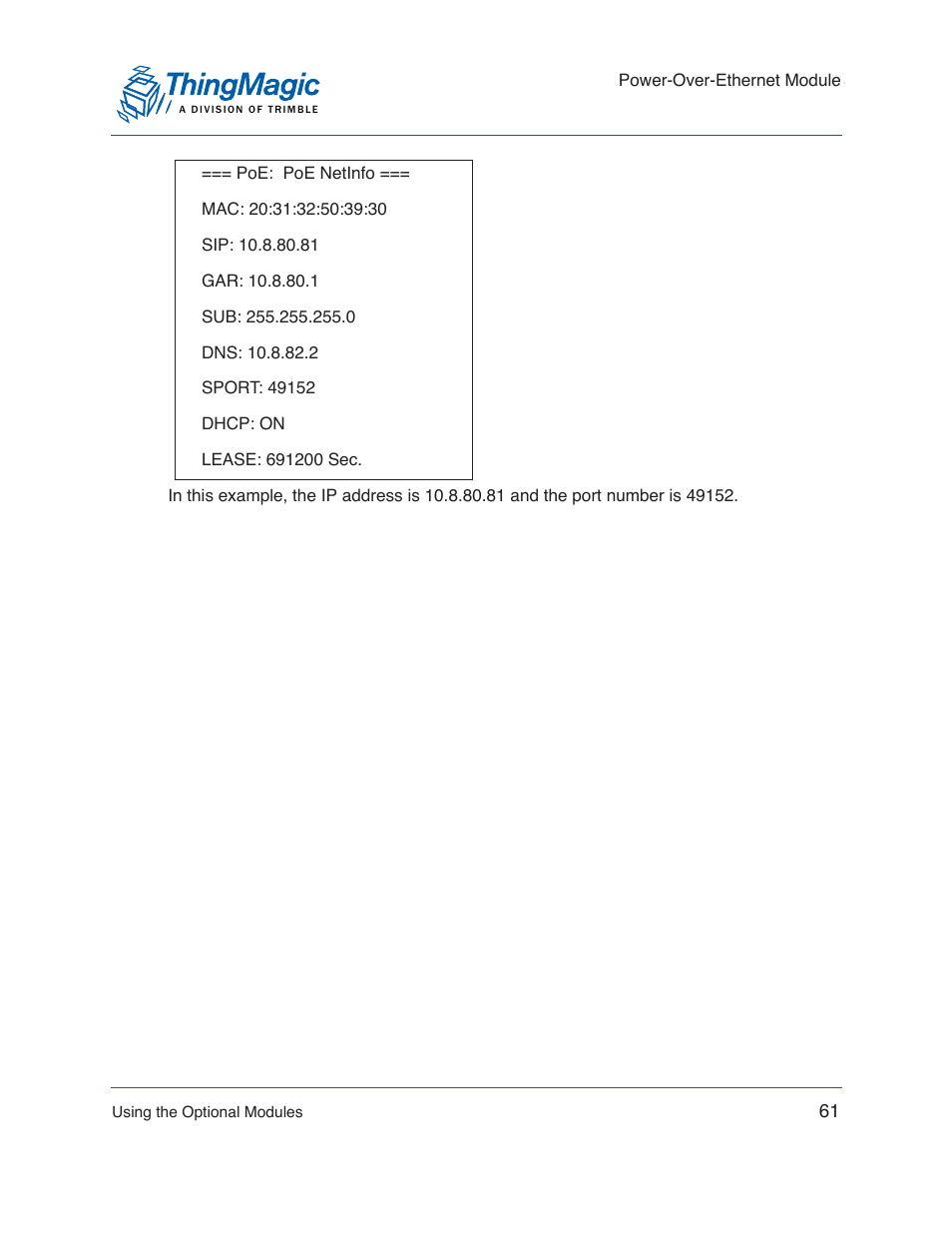 ThingMagic Mercury xPRESS Platform v1.7 User Manual | Page 61 / 144