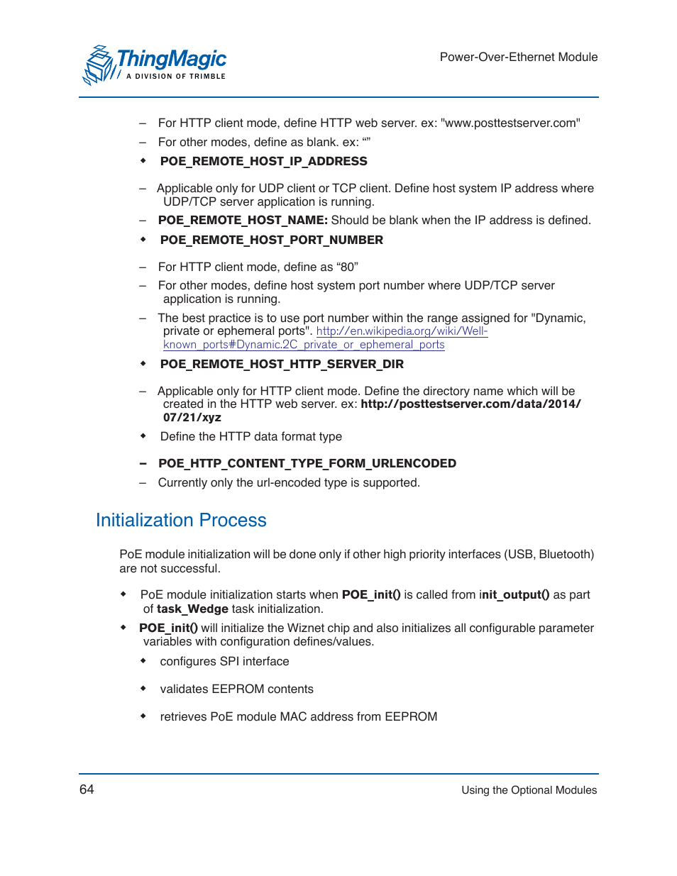 Initialization process | ThingMagic Mercury xPRESS Platform v1.7 User Manual | Page 64 / 144