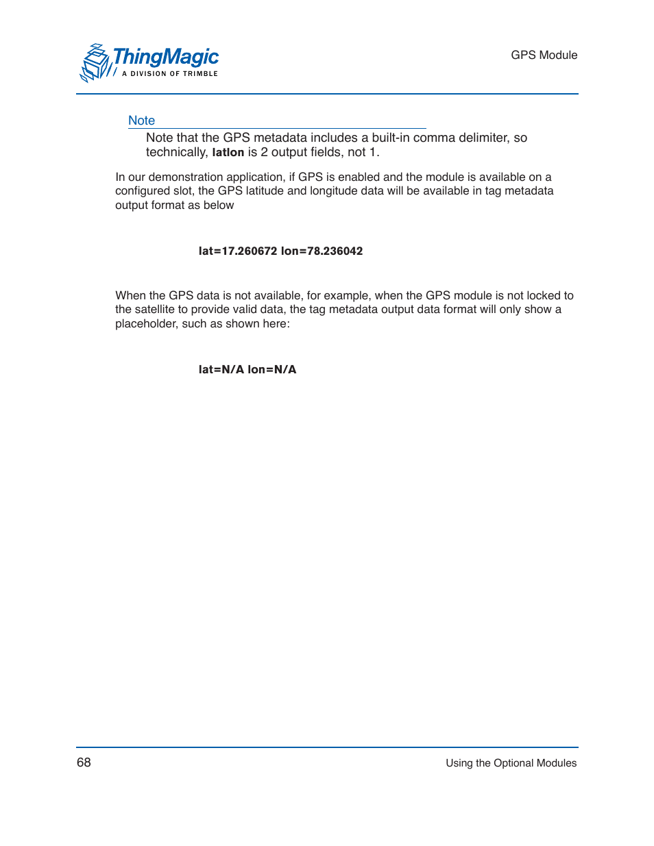 ThingMagic Mercury xPRESS Platform v1.7 User Manual | Page 68 / 144