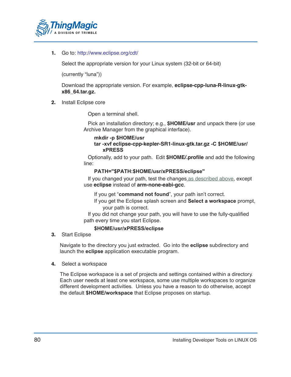ThingMagic Mercury xPRESS Platform v1.7 User Manual | Page 80 / 144