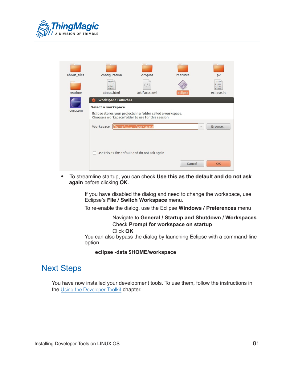 Next steps | ThingMagic Mercury xPRESS Platform v1.7 User Manual | Page 81 / 144