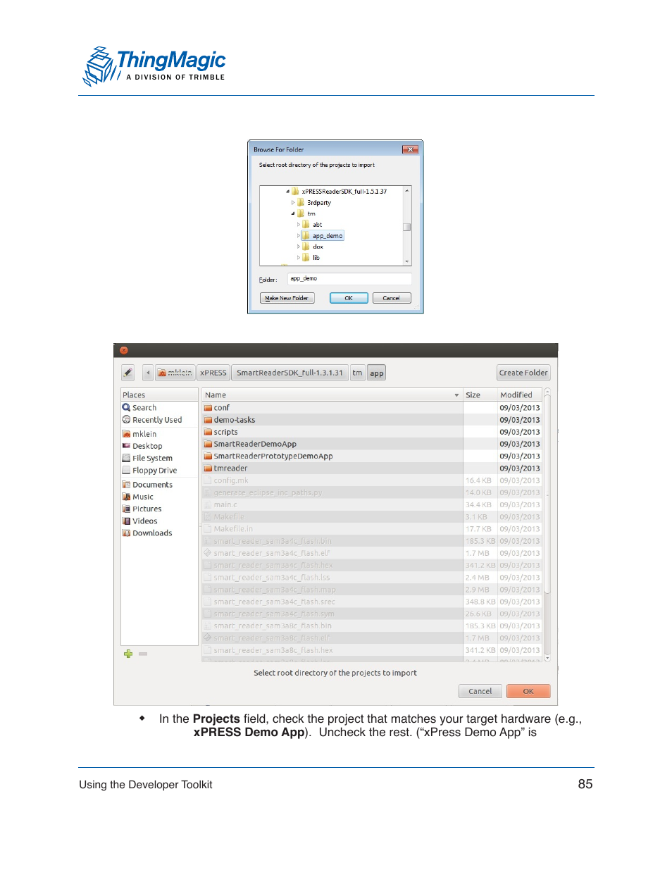 ThingMagic Mercury xPRESS Platform v1.7 User Manual | Page 85 / 144