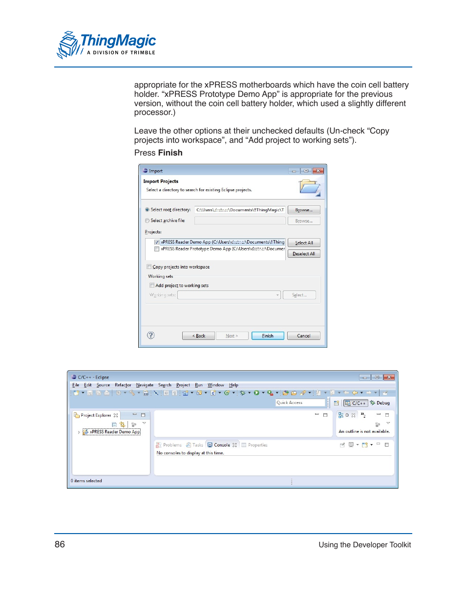 ThingMagic Mercury xPRESS Platform v1.7 User Manual | Page 86 / 144