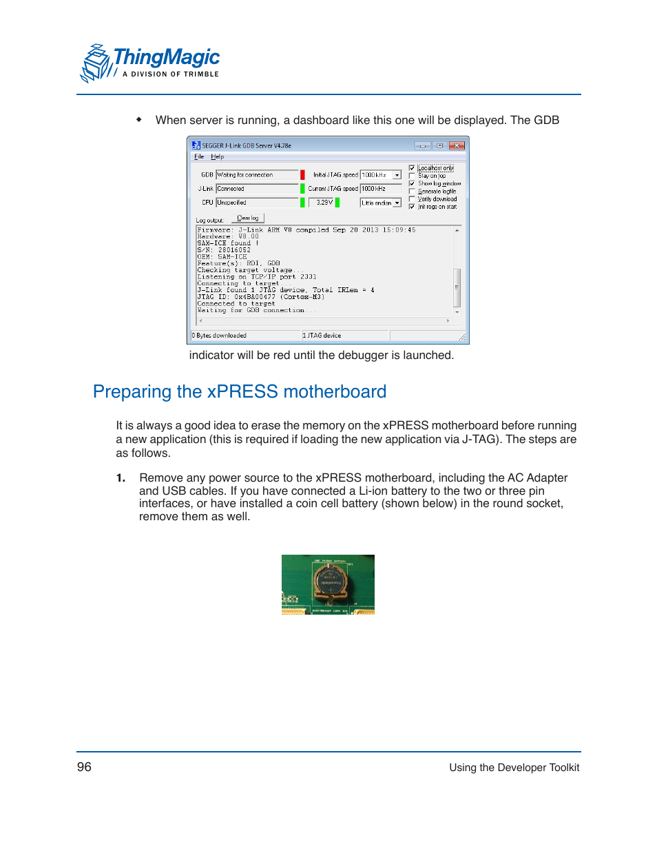 Preparing the xpress motherboard | ThingMagic Mercury xPRESS Platform v1.7 User Manual | Page 96 / 144