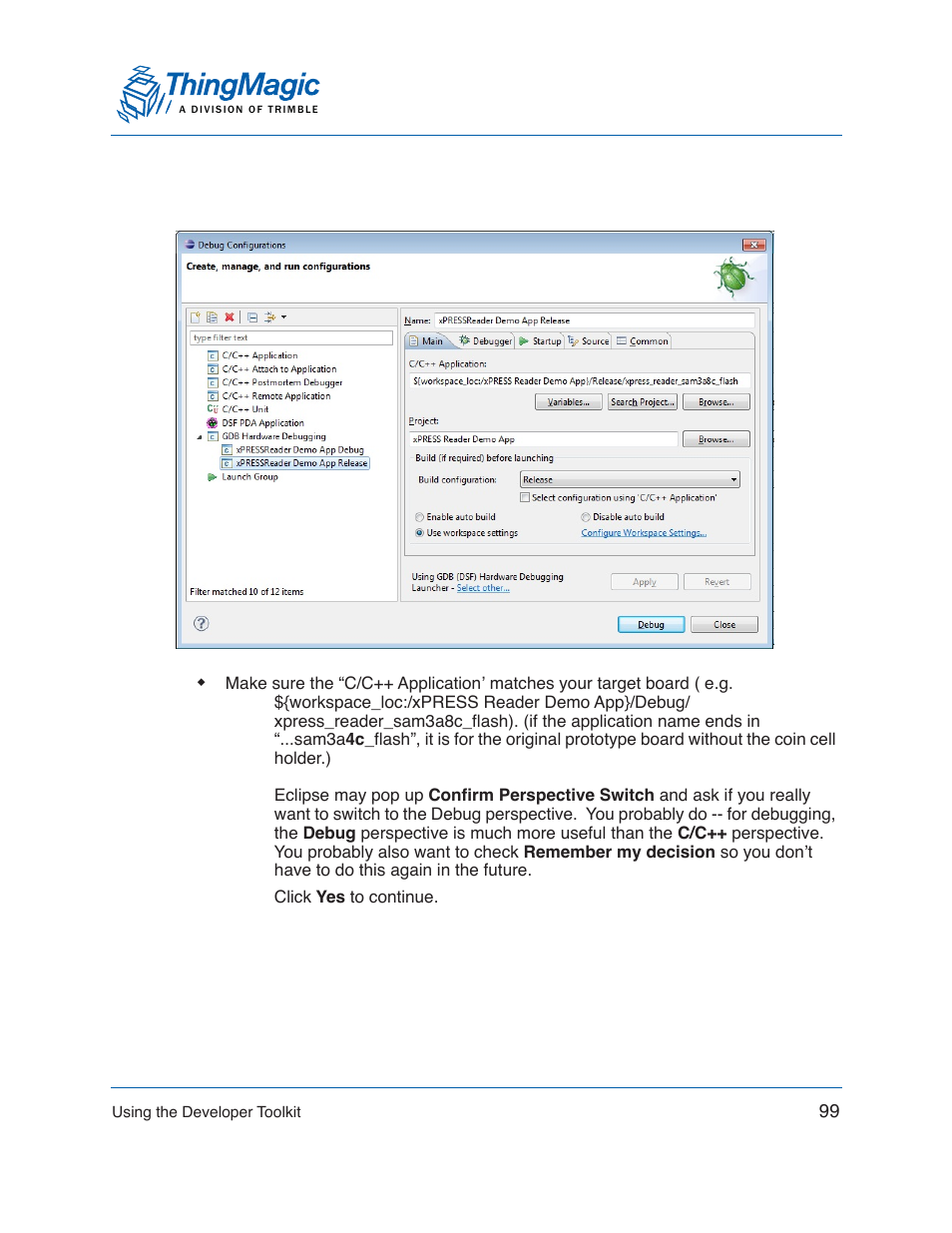 ThingMagic Mercury xPRESS Platform v1.7 User Manual | Page 99 / 144