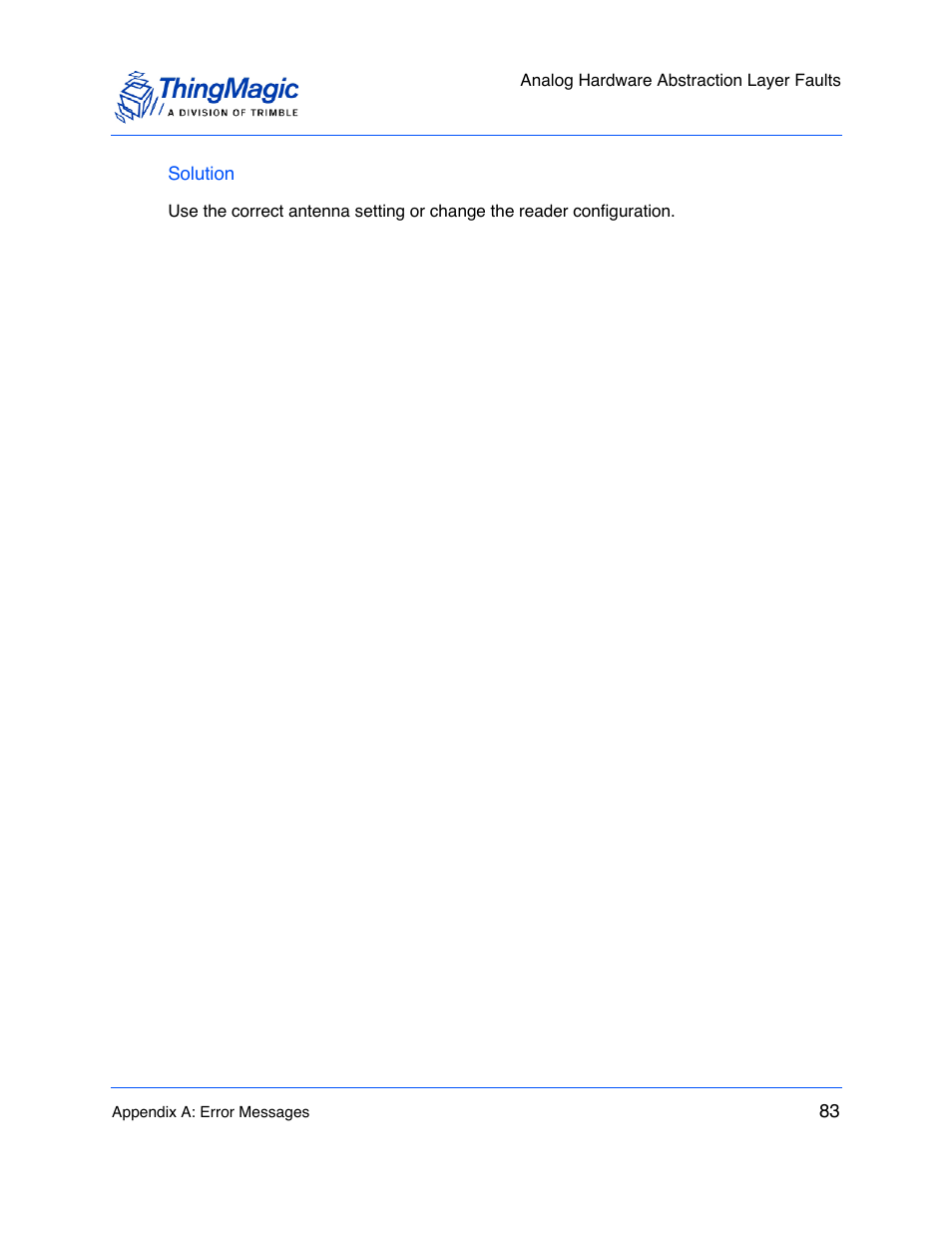 Solution | ThingMagic M6e User Manual | Page 83 / 100