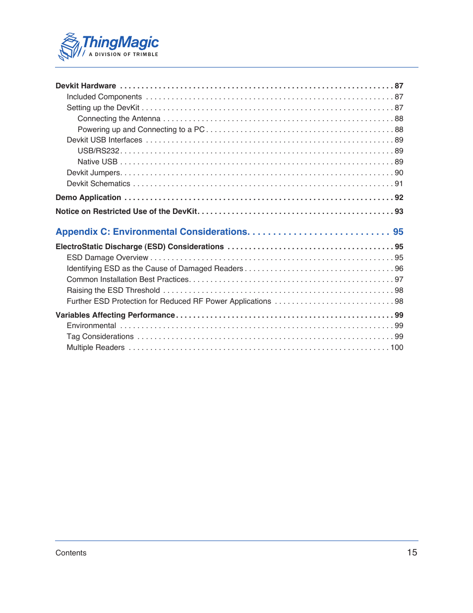 ThingMagic Micro Hardware User Manual | Page 15 / 105