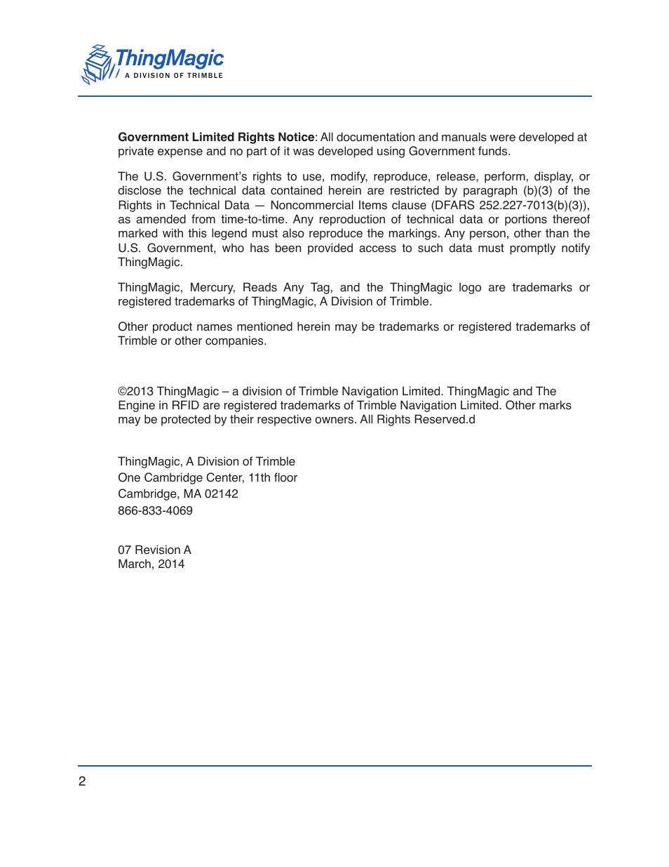 ThingMagic Micro Hardware User Manual | Page 2 / 105