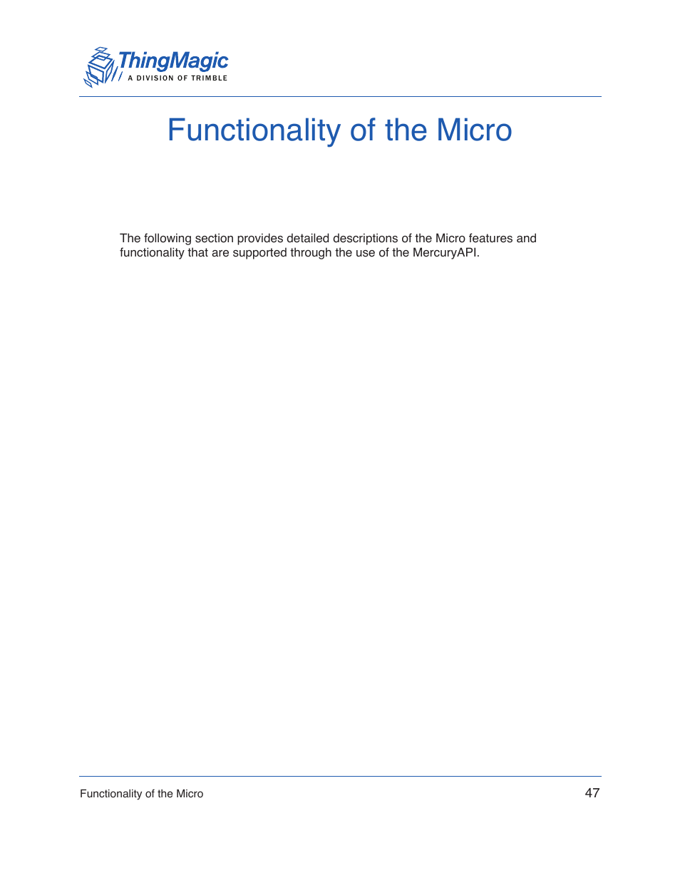 Functionality of the micro | ThingMagic Micro Hardware User Manual | Page 52 / 105